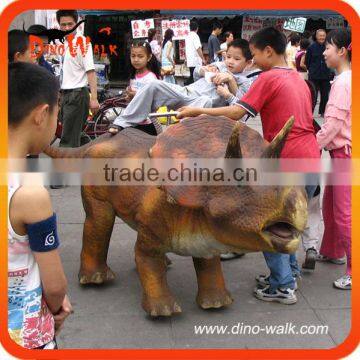 Amusement park outdoor mini dinosaur ride