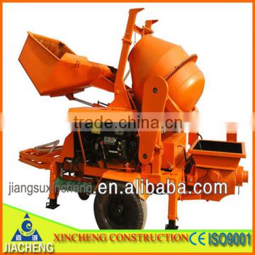 diesel trailer concrete pump with mixer