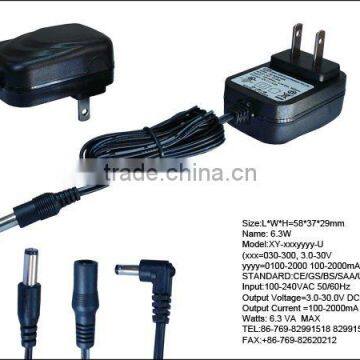 power adaptor 12v dc 500ma