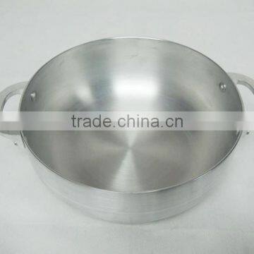 Satin Polished PRESSING Aluminum Casserole Set With Glass Lids and Single Bottom MSF-6602 photo-2