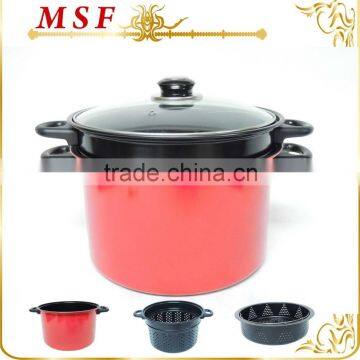 6L Carbon Steel Pasta Pot With Strainer photo-6