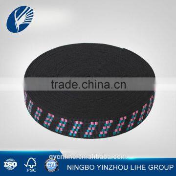 High Quality new sales polyester woven jacquard webbing colored tape customized