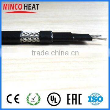 Electric self regulating pipe and roof defrost heater cable