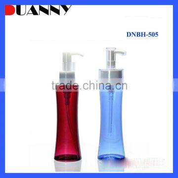 Best Selling Luxury Red Color Plastic Made 150Ml Lotion Pump Hotel Shampoo Bottle
