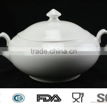 2014 bone china porcelain ceramic crockery casserole donga with lid soup tureen