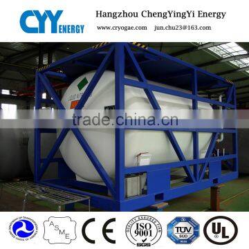 40M3 Liquid Oxygen Nitrogen Argon Co2 ASME Approval ISO Tank Container