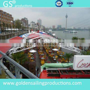 high quality aluminum truss, pyramid/flat/arched roof truss system/outdoor stage truss