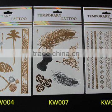 2015 Arabic Tattoos/metallic Tattoo Ink Tattoo/flash Tattoo/jewelry Temporary Tattoo in Stock photo-4