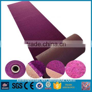 6D polyester fiber anti-slip pvc flooring