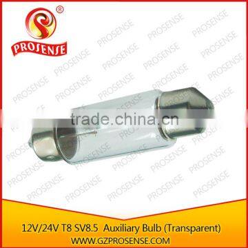 T8 SV8.5 12V / 24v Festoon Bulb Car Auxiliary Festoon Double Head Bulb