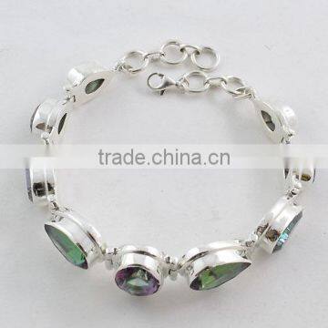 ebay jewelry Mystic topaz jewelry 925 sterling silver jewelry silver bracelet fashion jewelry