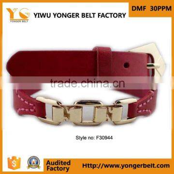 New design gold metal waist belt for women