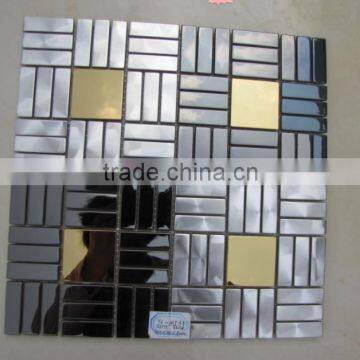 Alumium mosaic wall tiles , Square shape mosaic tile, Silver mosaic tiles