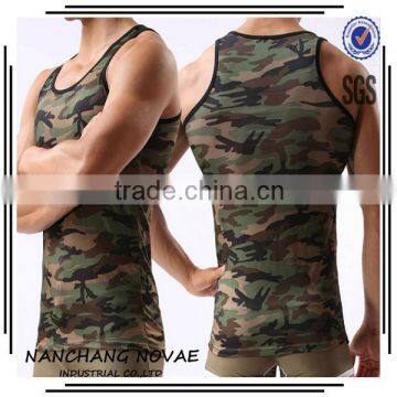 Cool Men's Sexy Camouflage Underwear Tank Top mens cotton singlet underwear