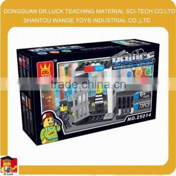Children building toys mini Super police block set