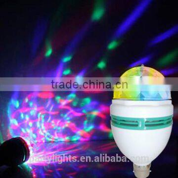 Holiday Favor 3W Led Rotating Disco Mini Christmas Party Flash Laser Star Light Bulb