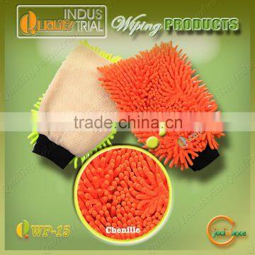 Wuxi market top selling car cleaning mitt and glove with microfiber chenille material