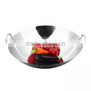 hot china product commercial big stainless steel wok wholesale                        
                                                Quality Choice