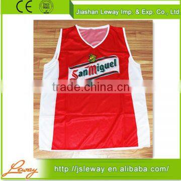 Cheap sublimation polyester custom men running vest