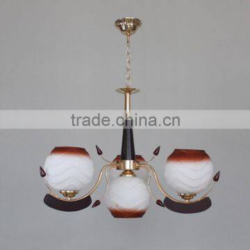 traditional glass chandelier light 6822-3+1 hot sell in africa