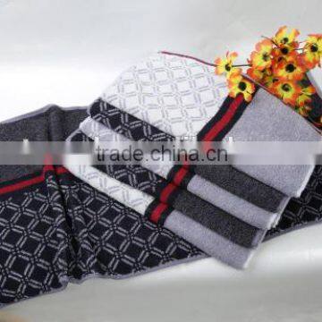 Yarn-dyed satin face towel