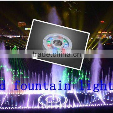 9*1w underwater solar pool light factory price,2years warranty