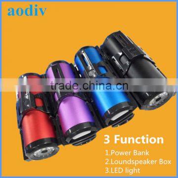 bluetooth speaker power bank 5000mah sport power bank ,bike power bank
