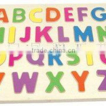 Wooden alphabet puzzle toy(wooden craft in laser )