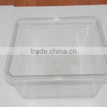 supermarket use clear plastic box for display