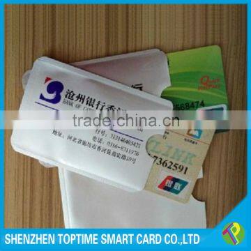 full color printing coated paper shield waterproof rfid blocking card