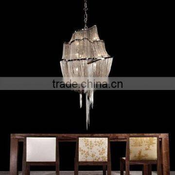 Chrome Nickel Aluminum Chain Pendant Lighting photo-3