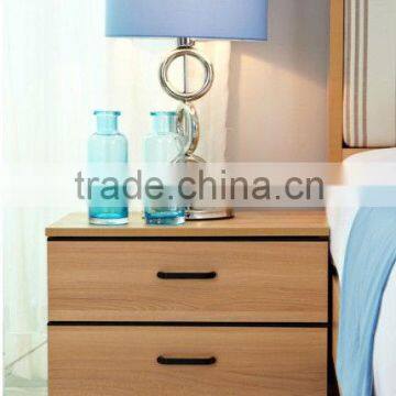 Simple design two drawer night stand bedroom furniture MDF night stand hotel furniture