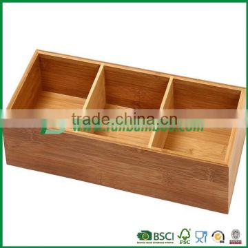 Fuboo Bamboo caddy box caddy boxes bamboo storage organizer