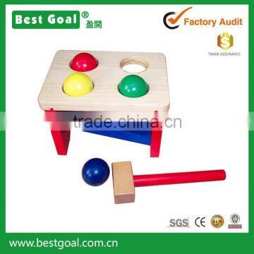 Wooden toy Pounding Bench for baby B10231