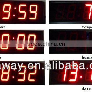led digital wall clock,led calendar clock,led digital timer clock, countup clock countdown clock
