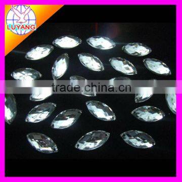 cats eye sew-on flatback acrylic diamond rhinestone two holes factory sell