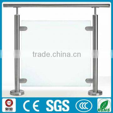 stainless steel 304 glass column for staircase handrail