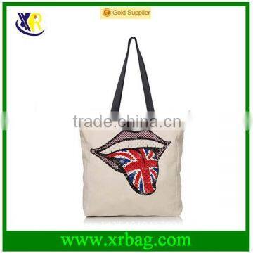 Cotton Tote Bag With Heat Transfer Printing Shopping Bag