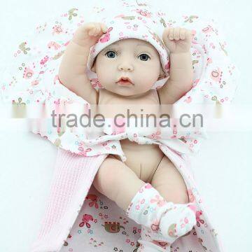 Vinyl Baby Doll fashion mini doll with the small quilt soft vinyl girl mini baby dolls