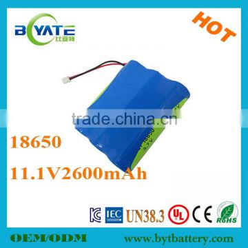 Popular Li-ion rechargeable battery 14.8V 2200mAh (18650) for power supply