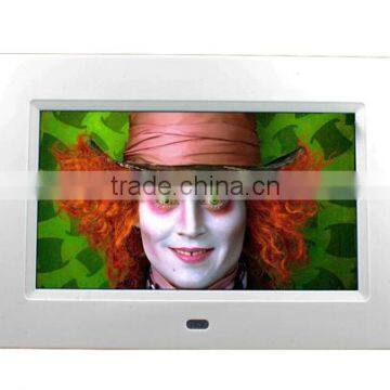 2016 new style 7inch 800*480 transparent lcd display/photo frame for picture/music/video