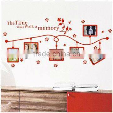 Photo frame wall sticker with removable adhesive