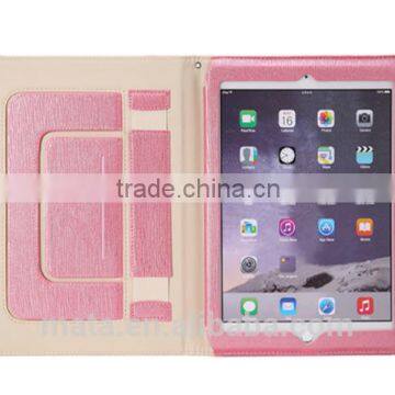 Ultra Thin Luxury Strap Hand Design PU Leather Case For Ipad