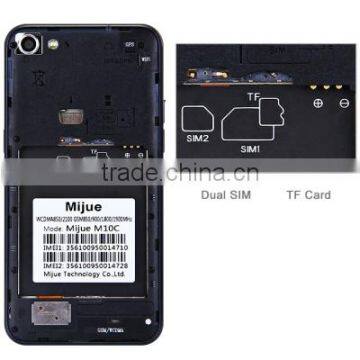 Original Mijue M10C 4GB Blue, 5.0 Inch 3G Android 4.2.2 Smart Phone, MTK6582 1.3GHz, Quad Core, RAM: 1GB, Dual SIM, WCDMA & GSM photo-2