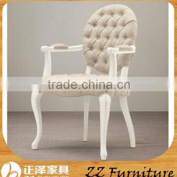 Antique White Slipcovered Wedding Chair for Retal