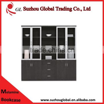 china modern and luxury wooden bookcase for office use