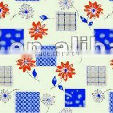 Printed twill woven fabric polyester