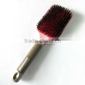 plastic handle paddle hair brush boar bristle brush