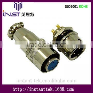 INST XS 9pin metal srcew waterproof airplug connector