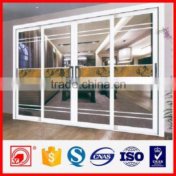 Home decoration aluminum frame used double doors